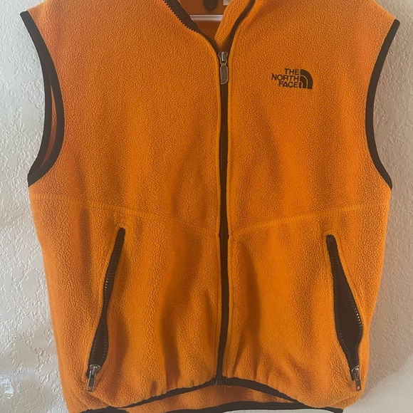 The North Face Other - The North Face Orange Zip Up Mens Vest Size M Sleeveless